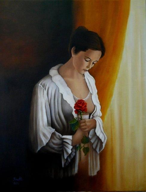 Festmények - Csak egy rózsa maradt....