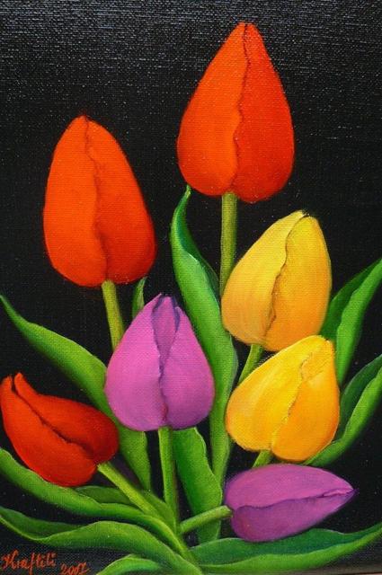 Festmények - Tulipánok