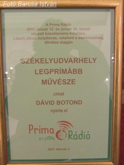 Príma Rádió díjazza Székelyudvarhely legprímább polgárait.2011.02.03