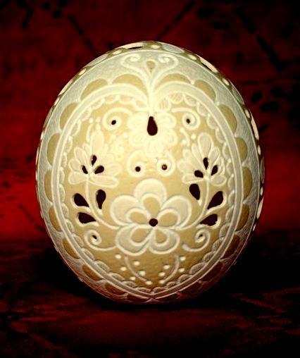 Így készült a húsvéti tojás - Csipkés húsvéti tojás