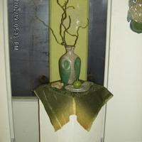 váza gyertya tartóval