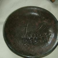 bronzos rakúzott tányér