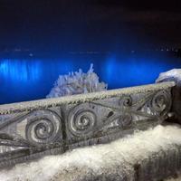 Jégbe zárt pillanat a Niagara vízesésnél