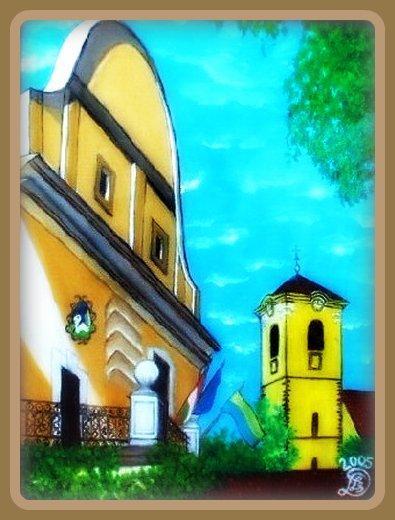 Szentendrei festmények - Városháza templommal