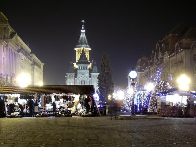 Karácsonyi kivilágitás , Temesvár 2o13