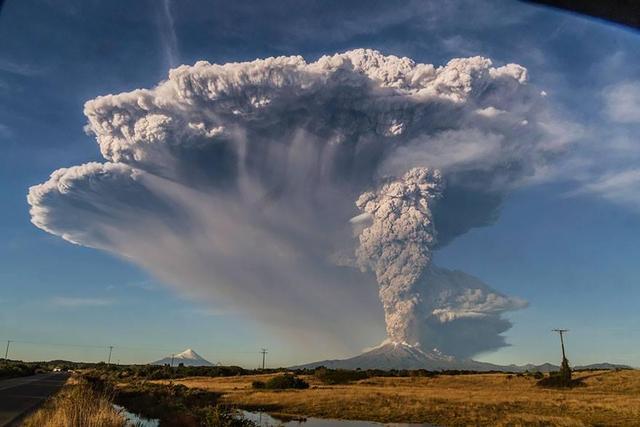 Chile Calbuco vulkánkitörés 2015.04.22.