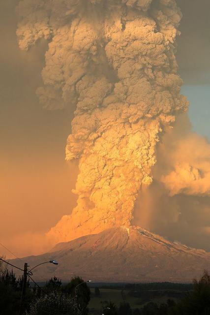 Chile Calbuco vulkánkitörés 2015.04.22.